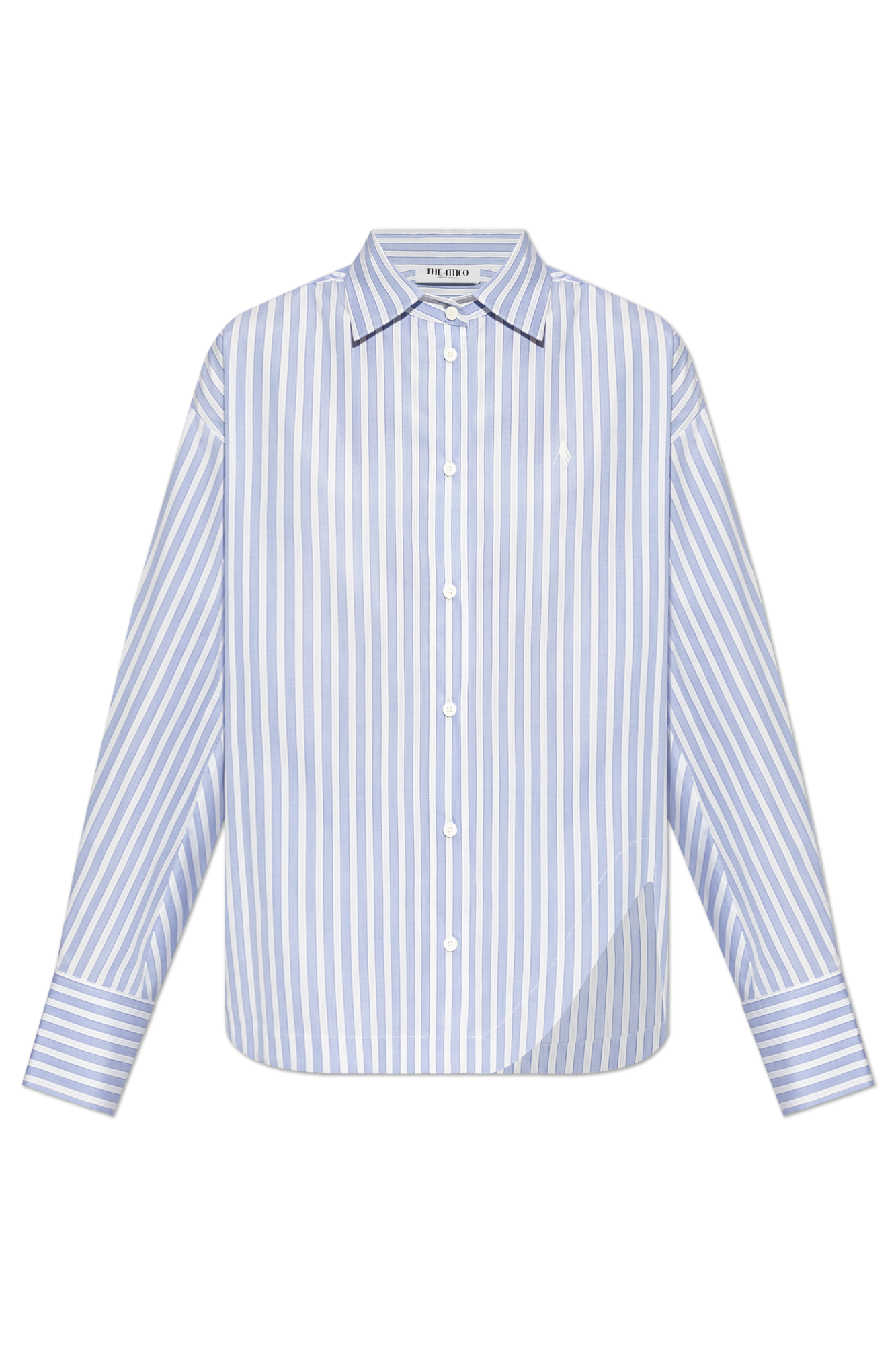 Tシャツ・カットソー THE ATTICO SS25 SHIRT STRIPES (250WCH00004CCC054 871) Blue Shirt with stripe pattern The Attico - Vitkac AS